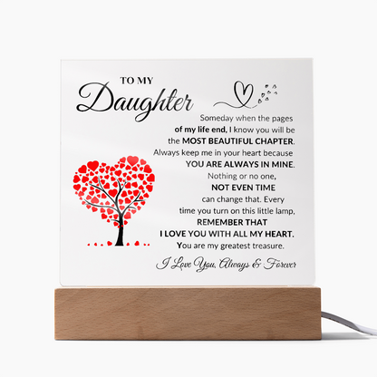 To My Daughter | Acrylic Square Plaque