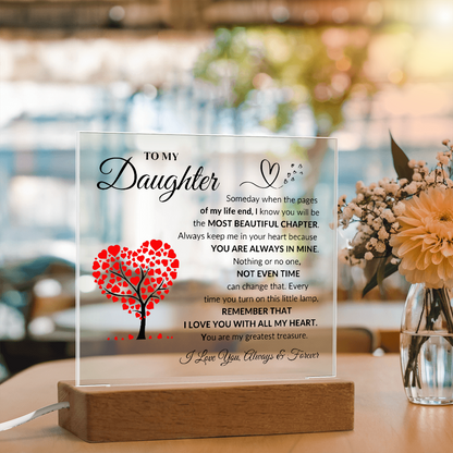To My Daughter | Acrylic Square Plaque