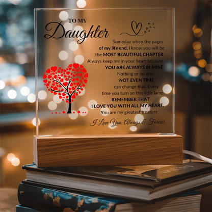 To My Daughter | Acrylic Square Plaque