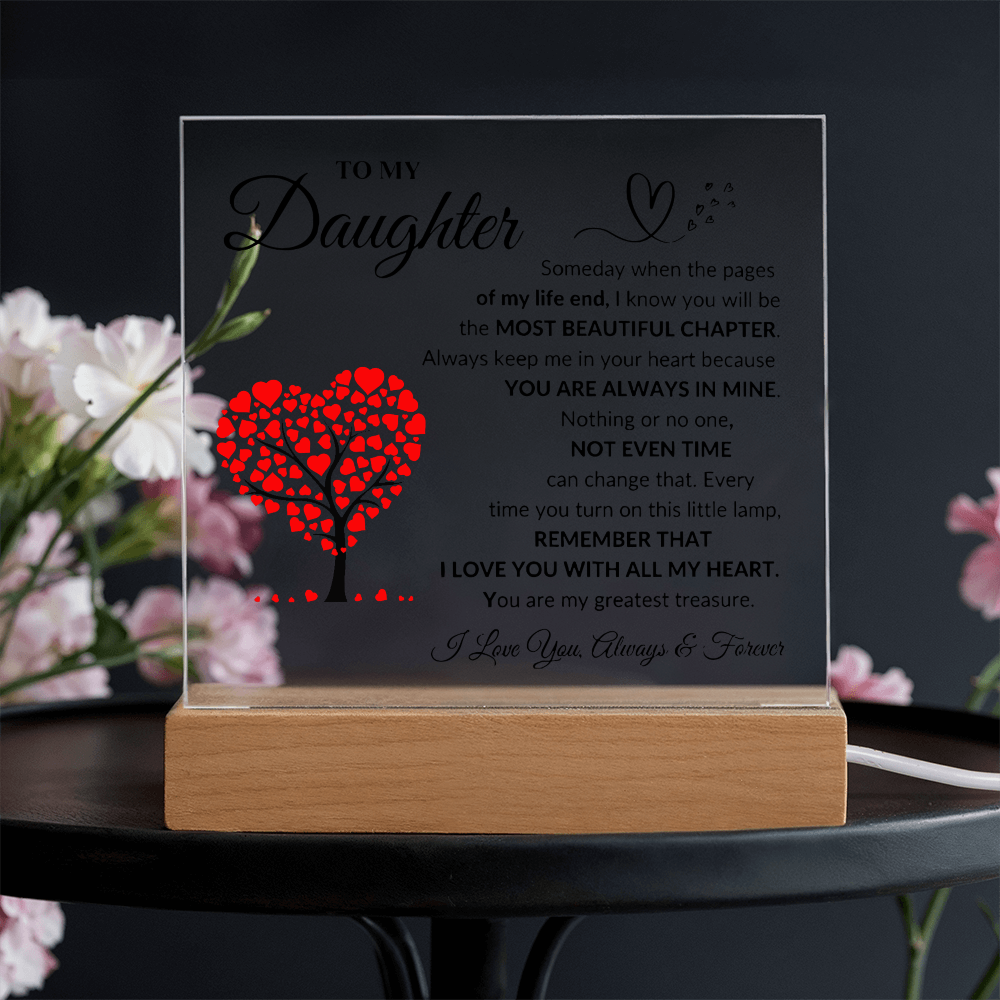 To My Daughter | Acrylic Square Plaque
