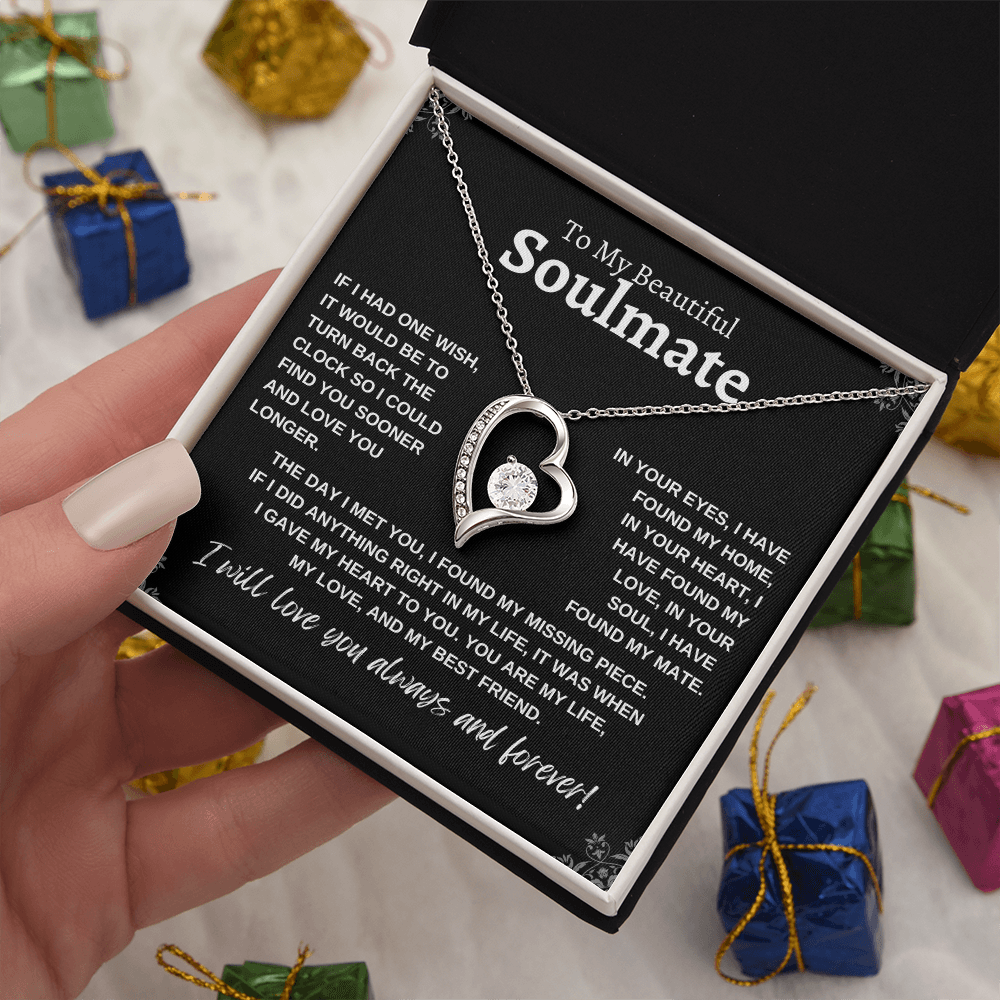 To My Beautiful Soulmate: Forever Love Necklace