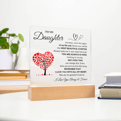 To My Daughter | Acrylic Square Plaque