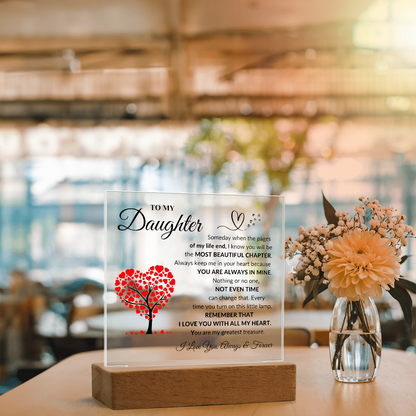 To My Daughter | Acrylic Square Plaque